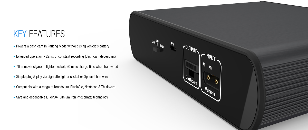 EGEN Cellink Battery Pack For NEO 6 Dash Cam With Smart LifePO4